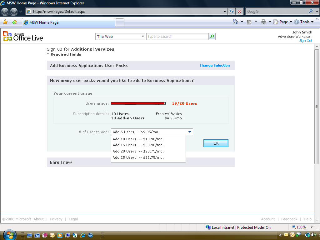 Office Live Configurator option 08